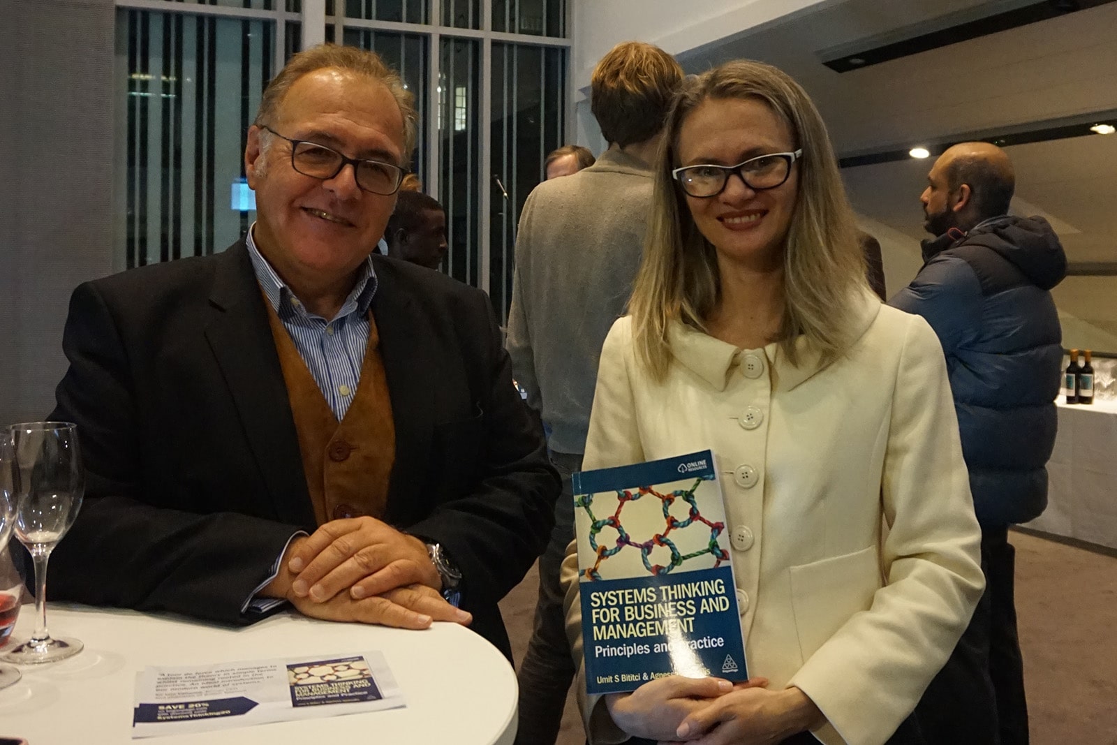 Umit Bititci with Agnessa Spanellis with their new book, Systems Thinking for Business and Management