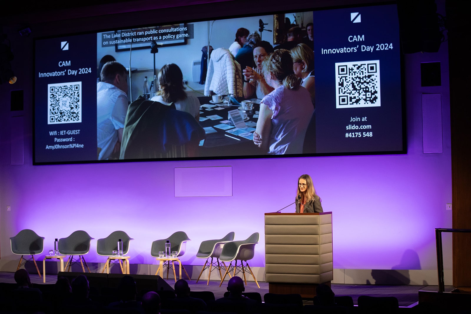 Agnessa delivers her keynote speech