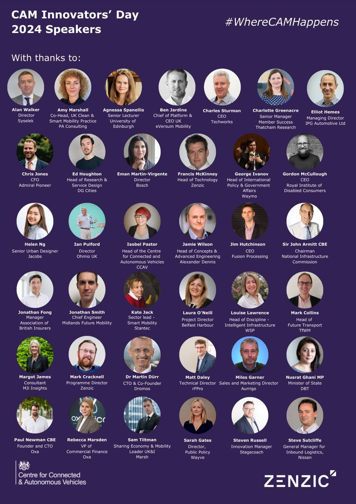 Connected and Automated Mobility Innovators Day 2024 Speakers