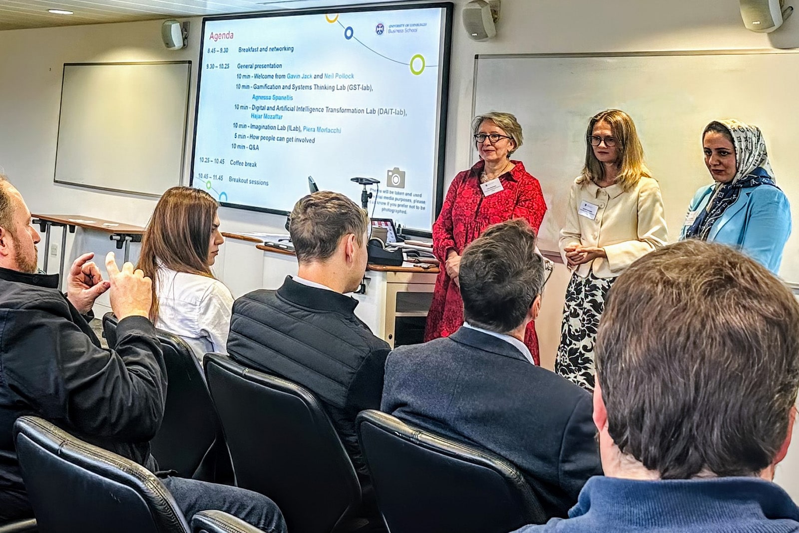Lab Directors, Agnessa Spanellis, Hajar Mozaffar, and Piera Morlacchi give an introduction to each of the labs they respectively lead